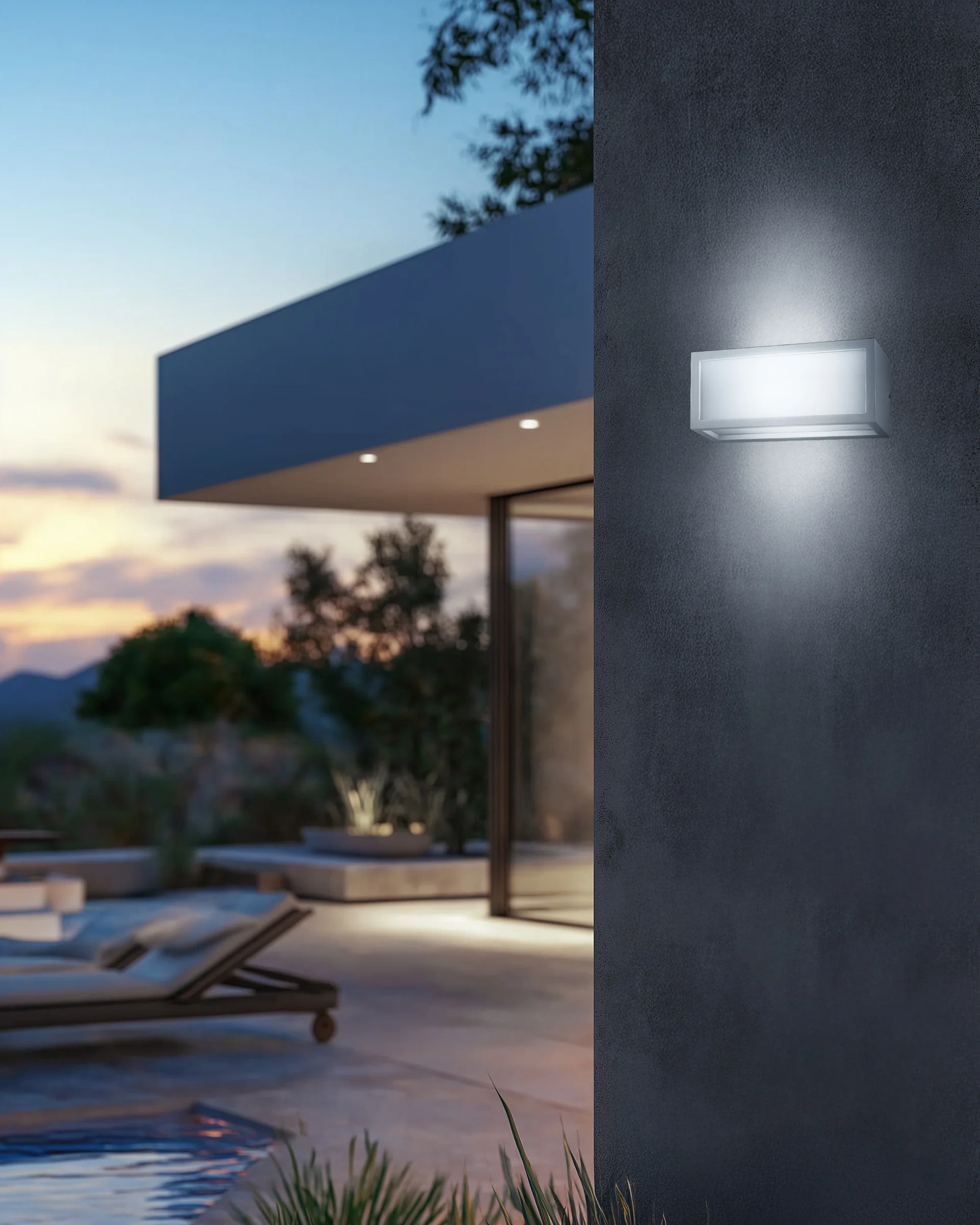 Applique esterno Mask luce diretta - Bianco - Image 3