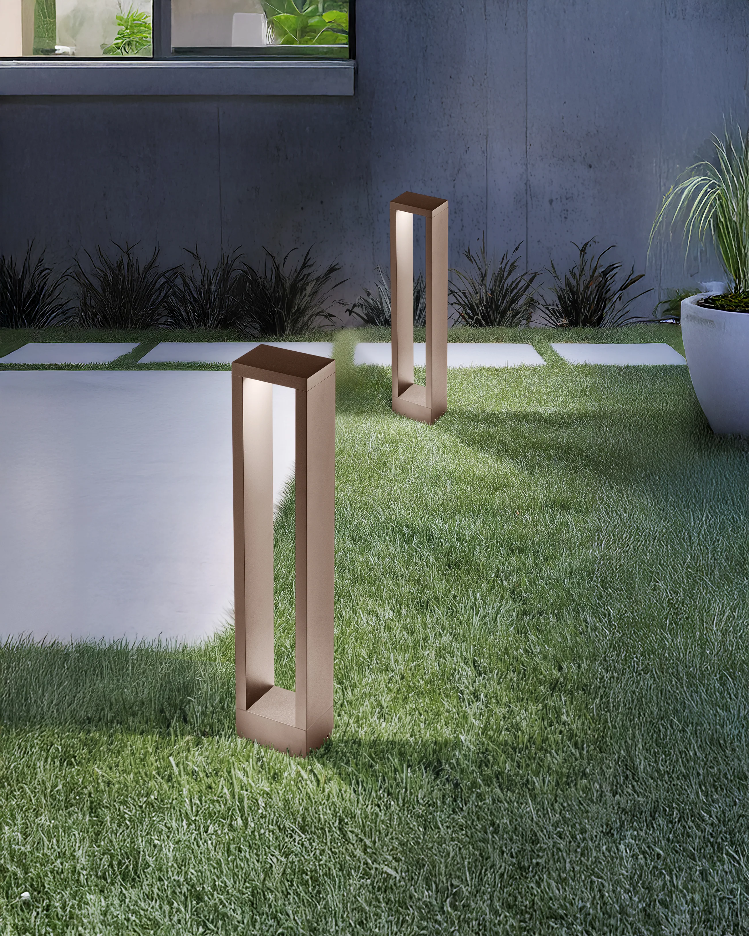 Paletto da terra Pegaso - Corten - Image 3