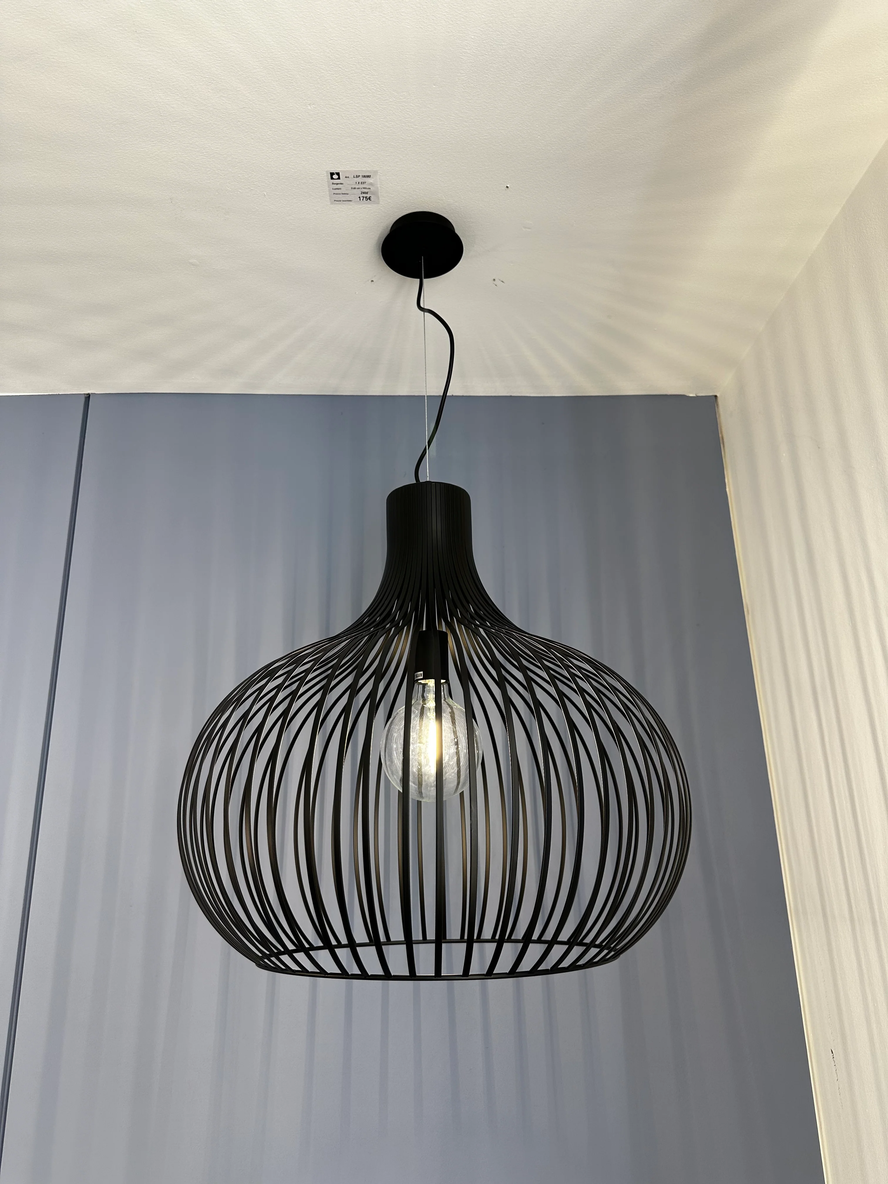 Sospensione Gabbia Nera - Image 4