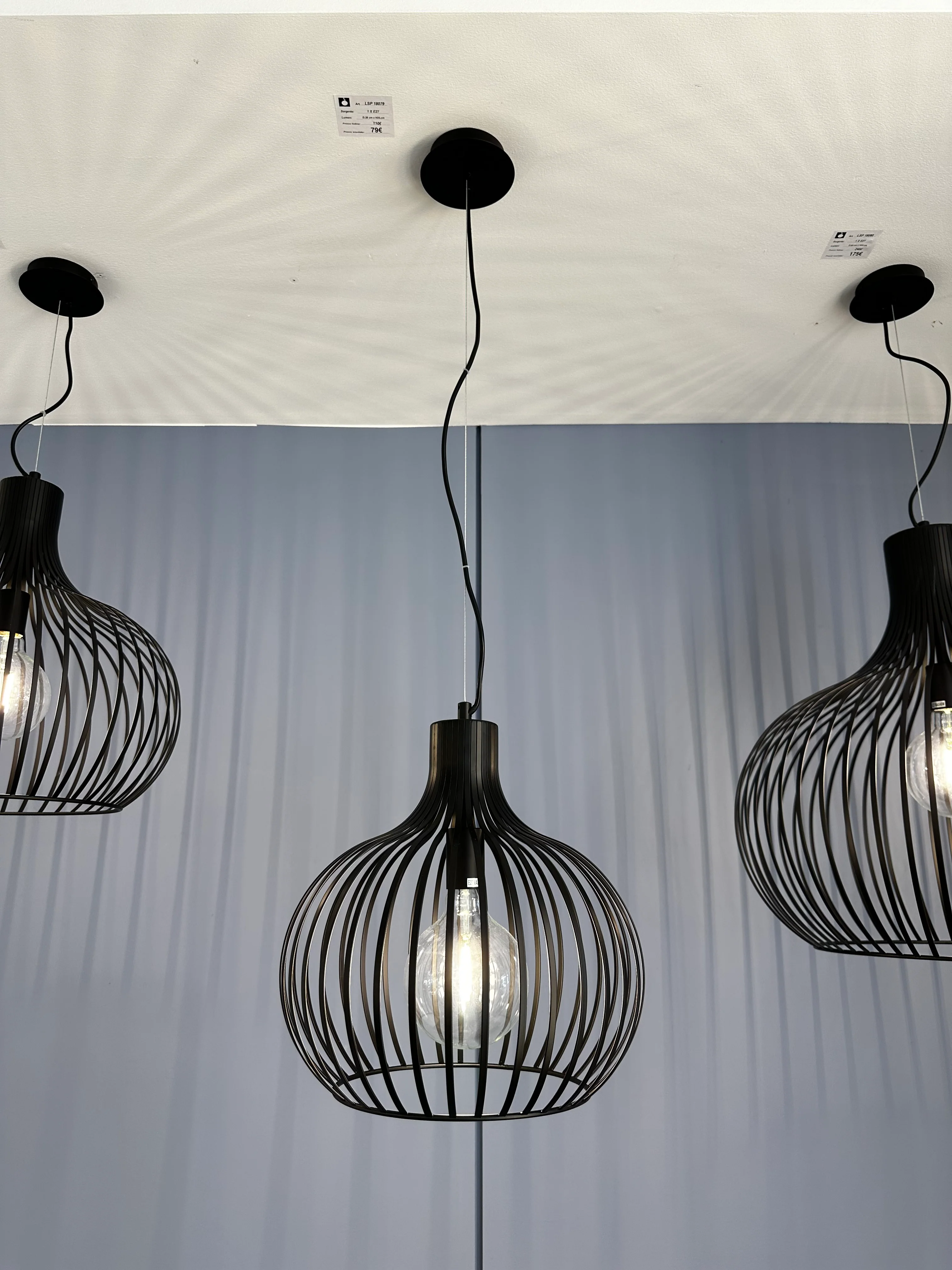 Sospensione Gabbia Nera - Image 5